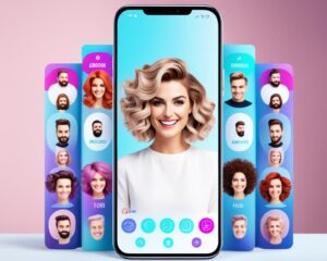 Aplicativo que simula cortes de cabelo