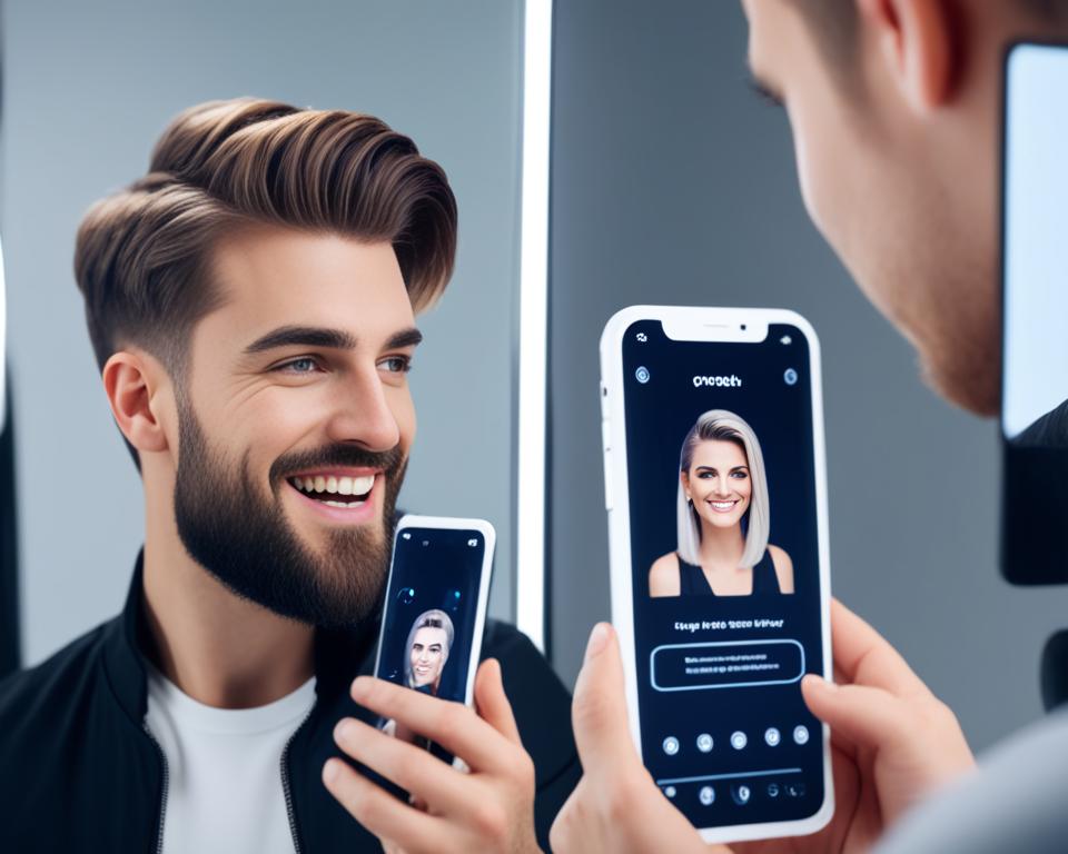 app que simula cortes de cabelo