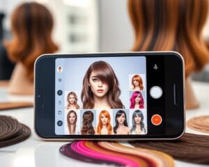 Aplicativo de cabelo