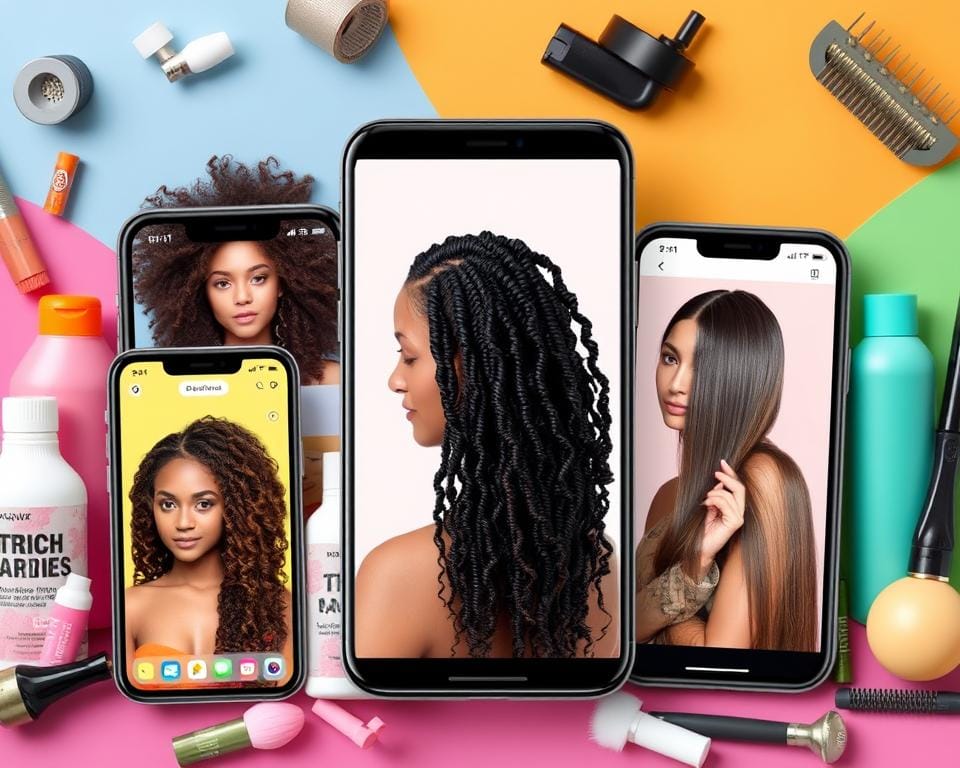 Aplicativos de cabelo